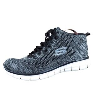 Skechers Skech-Knit Dual Lite Women Athletic Shoe Size 8.5 Running Black Grey